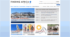 Desktop Screenshot of findingafrica.com